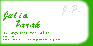 julia parak business card
